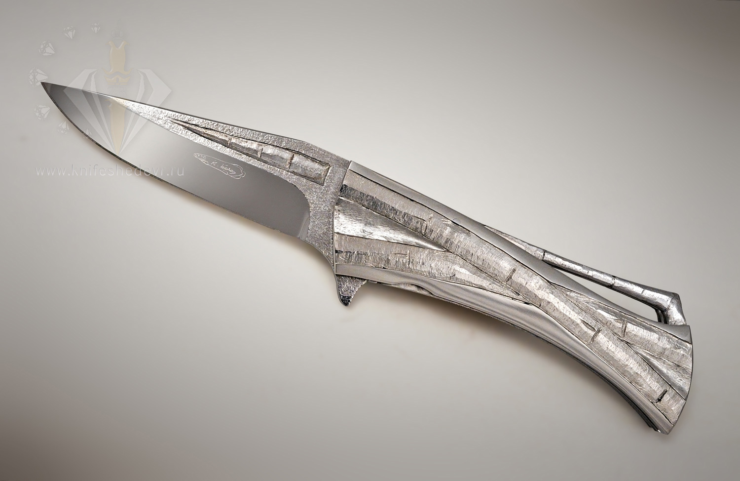 Коллекционный нож Koji Hara «Crosser»,интернет-каталог Ножи-Шедевры